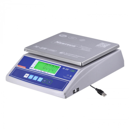Фасовочные настольные весы M-ER 326 AF-15.2 "Cube" LCD USB (двойной дисплей) купить по низкой цене | МАКСПРОФИТ