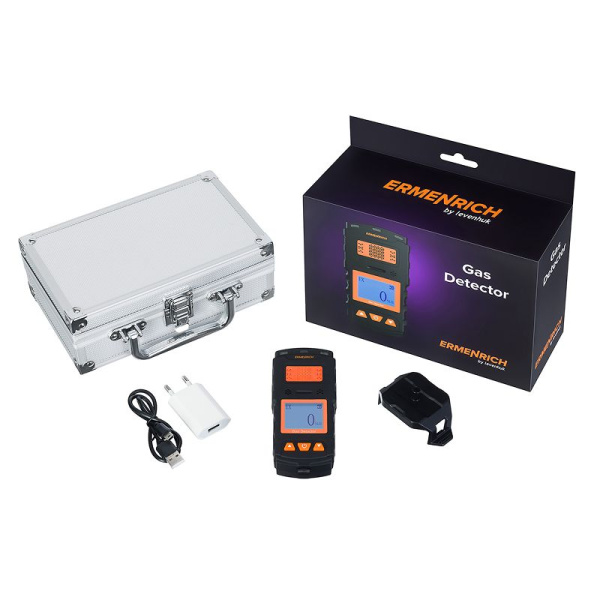 Детектор газа Ermenrich NG35, черный купить по низкой цене | МАКСПРОФИТ