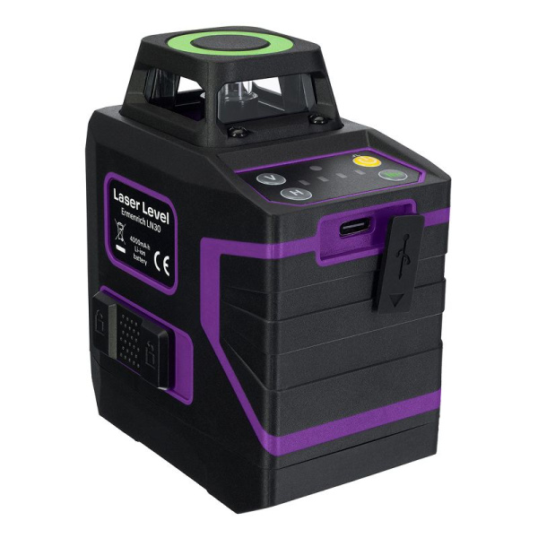 Лазерный уровень Ermenrich PLUS LN30, фиолетовый купить по низкой цене | МАКСПРОФИТ