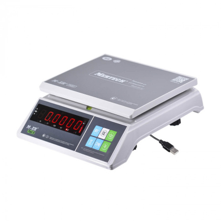 Порционные настольные весы M-ER 326 AFU-3.01 "Post II" LED USB (двойной дисплей) купить по низкой цене | МАКСПРОФИТ